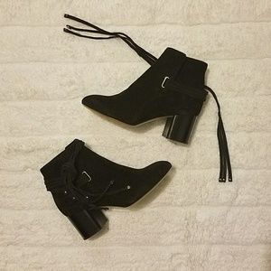 Rag & Bone Black Dalia Suede II Tie Boot NWOT